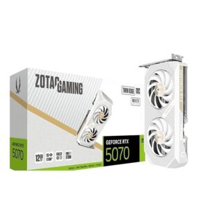 ZOTAC Gaming GeForce RTX 5070 Twin Edge OC 12 GB GDDR7 Graphics Card - White