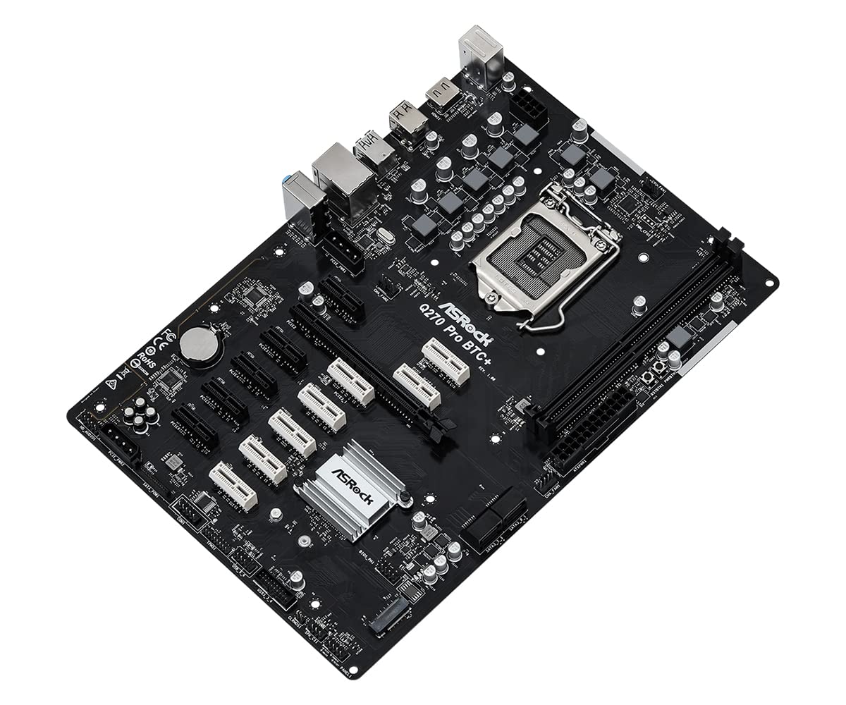 ASROCK Q270 PRO BTC+ DDR4 INTEL 1151 ATX MOTHERBOARD - Image 2