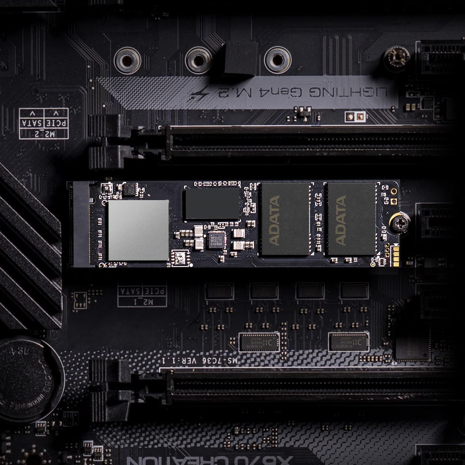 ADATA XPG GAMMIX S70B BLADE M.2 NVME 2TB PCIE GEN4 2280 SSD AGAMMIXS70B-2T-CS - Image 6