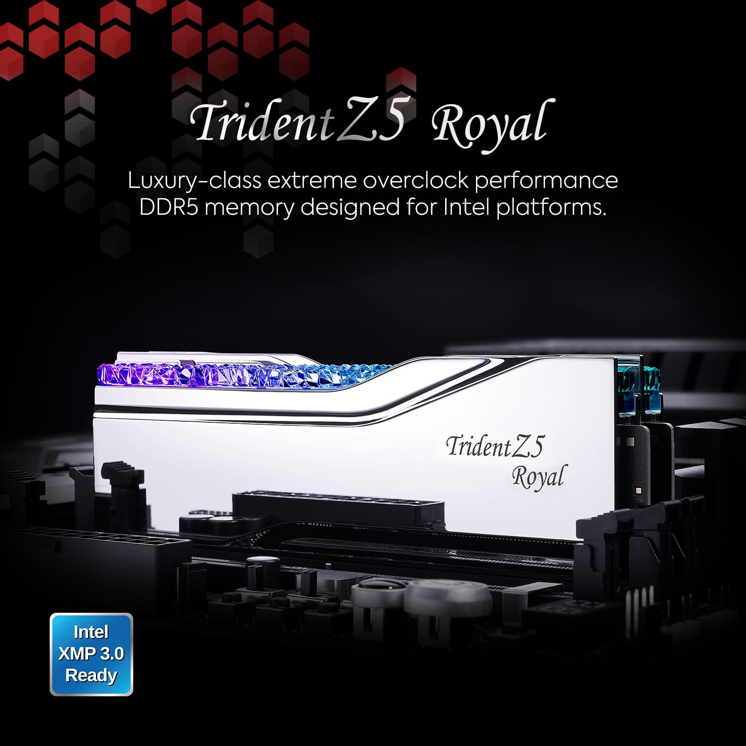 G.SKILL TRIDENT Z5 ROYAL INTEL XMP 32GB (2X16GB) DDR5 7200 MHZ F5-7200J3445G16GX2-TR5S RAM - Image 2
