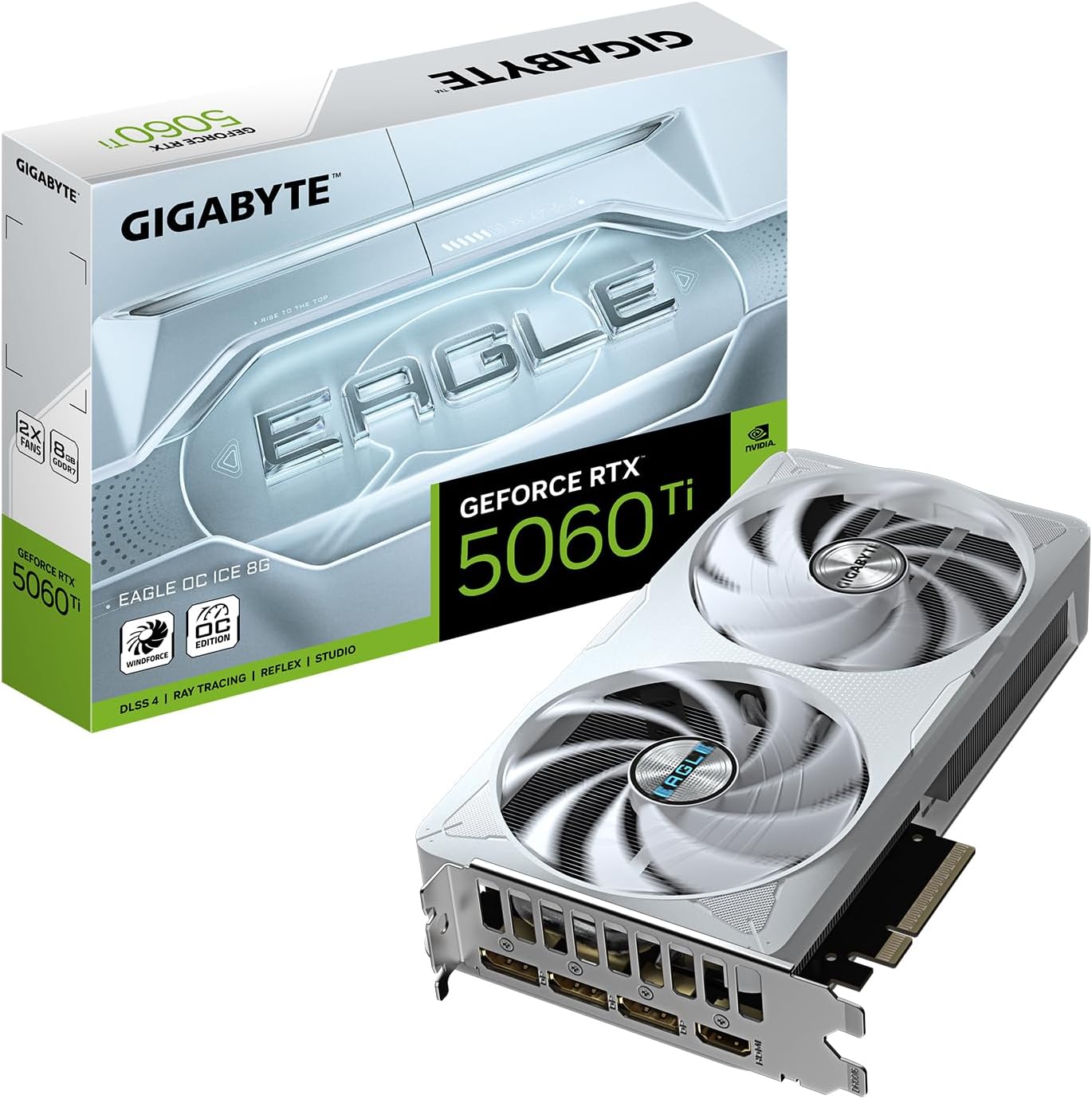 GIGABYTE GEFORCE RTX 5060 TI EAGLE OC ICE 8G GRAPHICS CARD