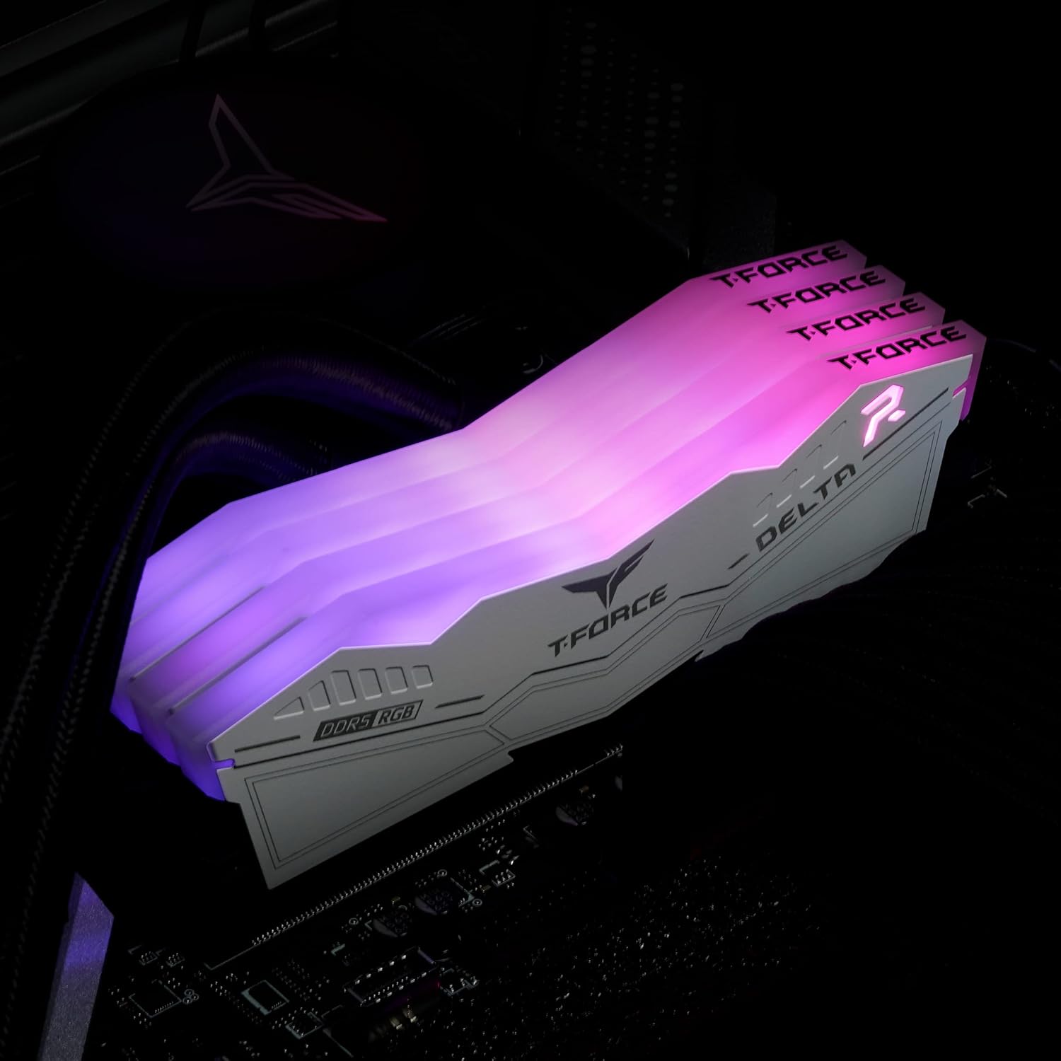 TEAMGROUP T-FORCE DELTA RGB 64GB (32GBX2) DDR5 6000MHZ DESKTOP RAM (WHITE) - Image 6