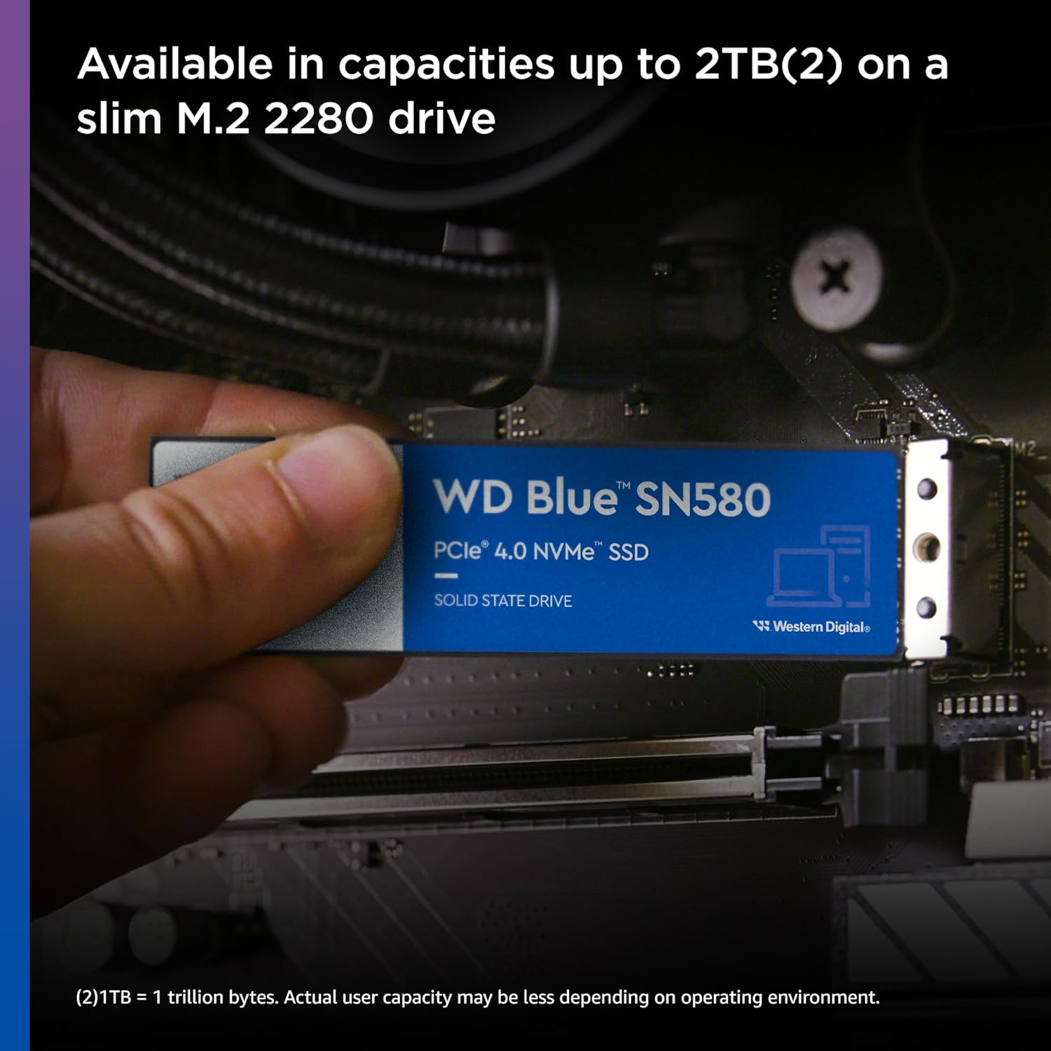 WESTERN DIGITAL BLUE SN580 PCIE GEN 4 NVME SSD INTERNAL STORAGE, 250GB - Image 3
