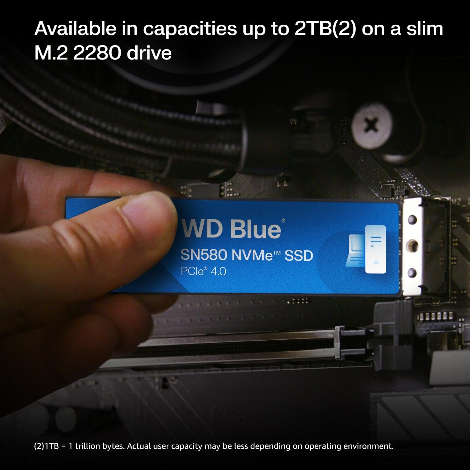 WESTERN DIGITAL BLUE SN580 PCIE GEN 4 NVME SSD INTERNAL STORAGE, 500GB - Image 3