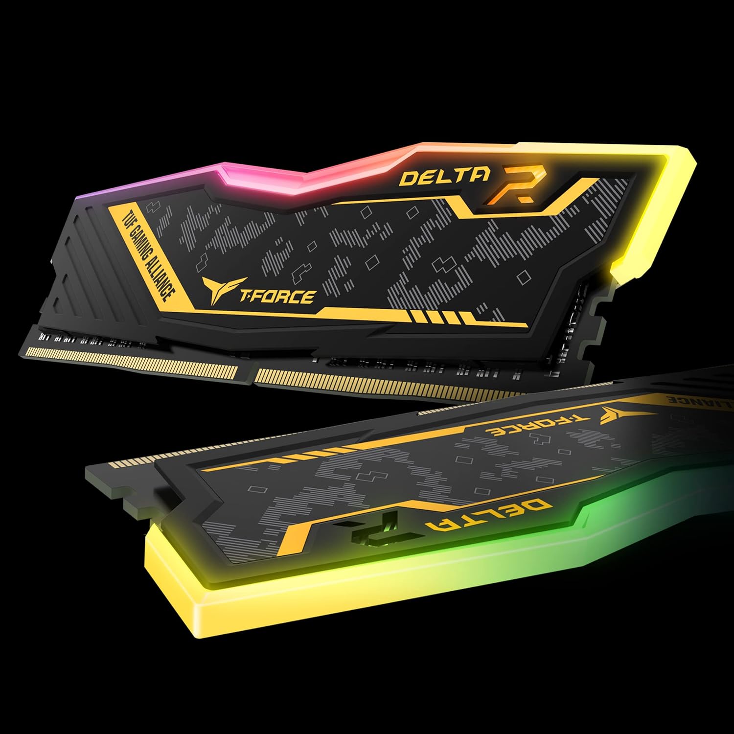 TEAMGROUP T-FORCE DELTA RGB TUF 32GB (16GBX2) DDR4 3200MHZ YELLOW DESKTOP RAM - Image 6