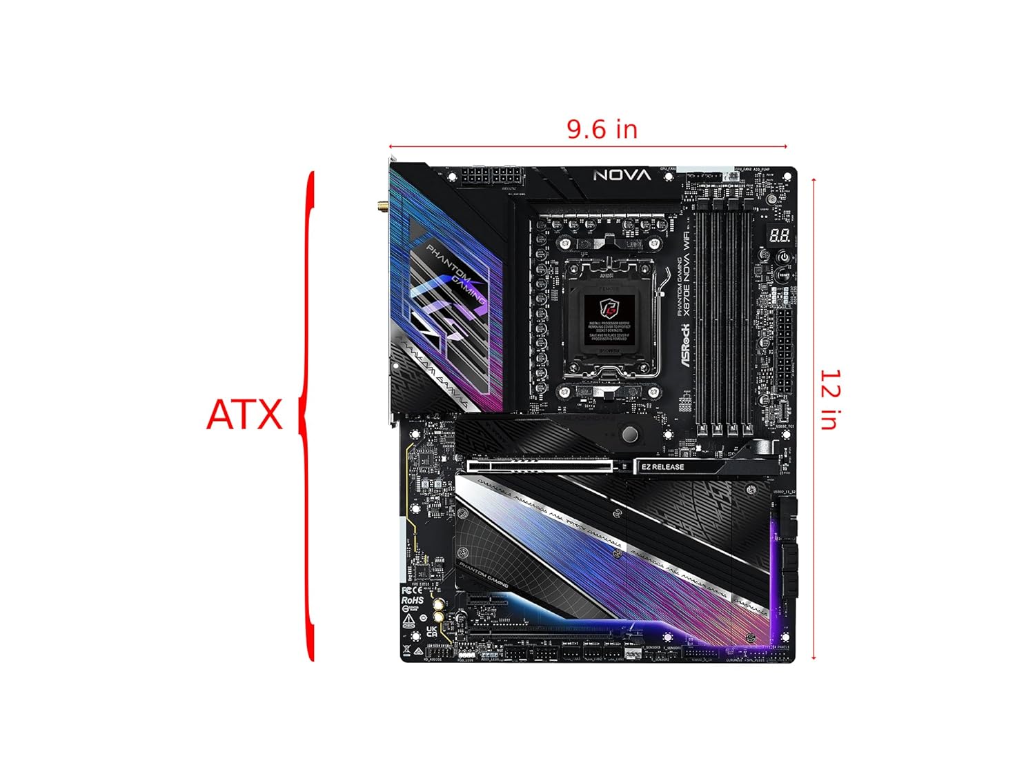ASROCK X870E NOVA WIFI AM5 AMD X870E - Image 2