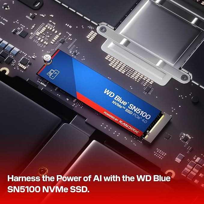 Western Digital WD Blue SN5100 NVMe 1TB, Upto 7100MB/s R SSD WDS100T5B0E-00CPE0 - Image 3