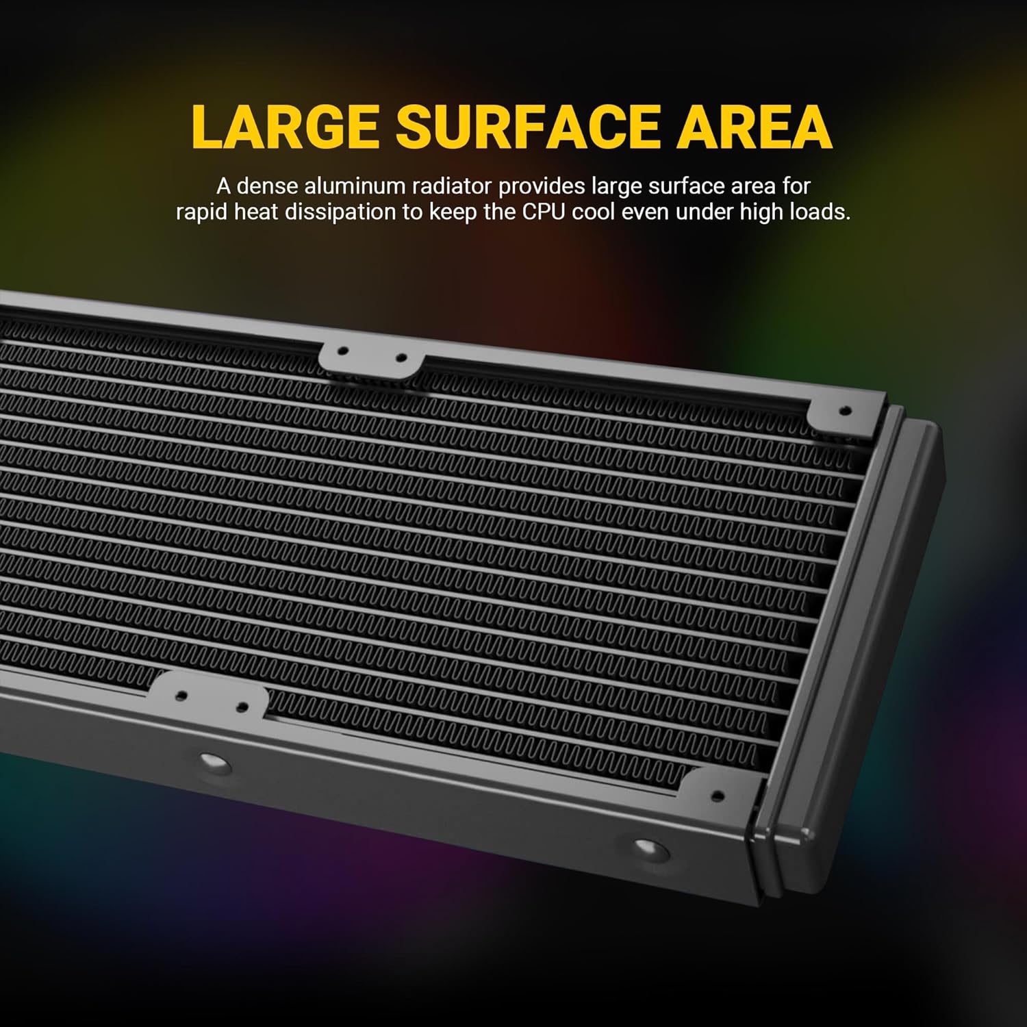 ANT ESPORTS ICE-240 ARGB 240MM AIO LIQUID COOLER BLACK - Image 5