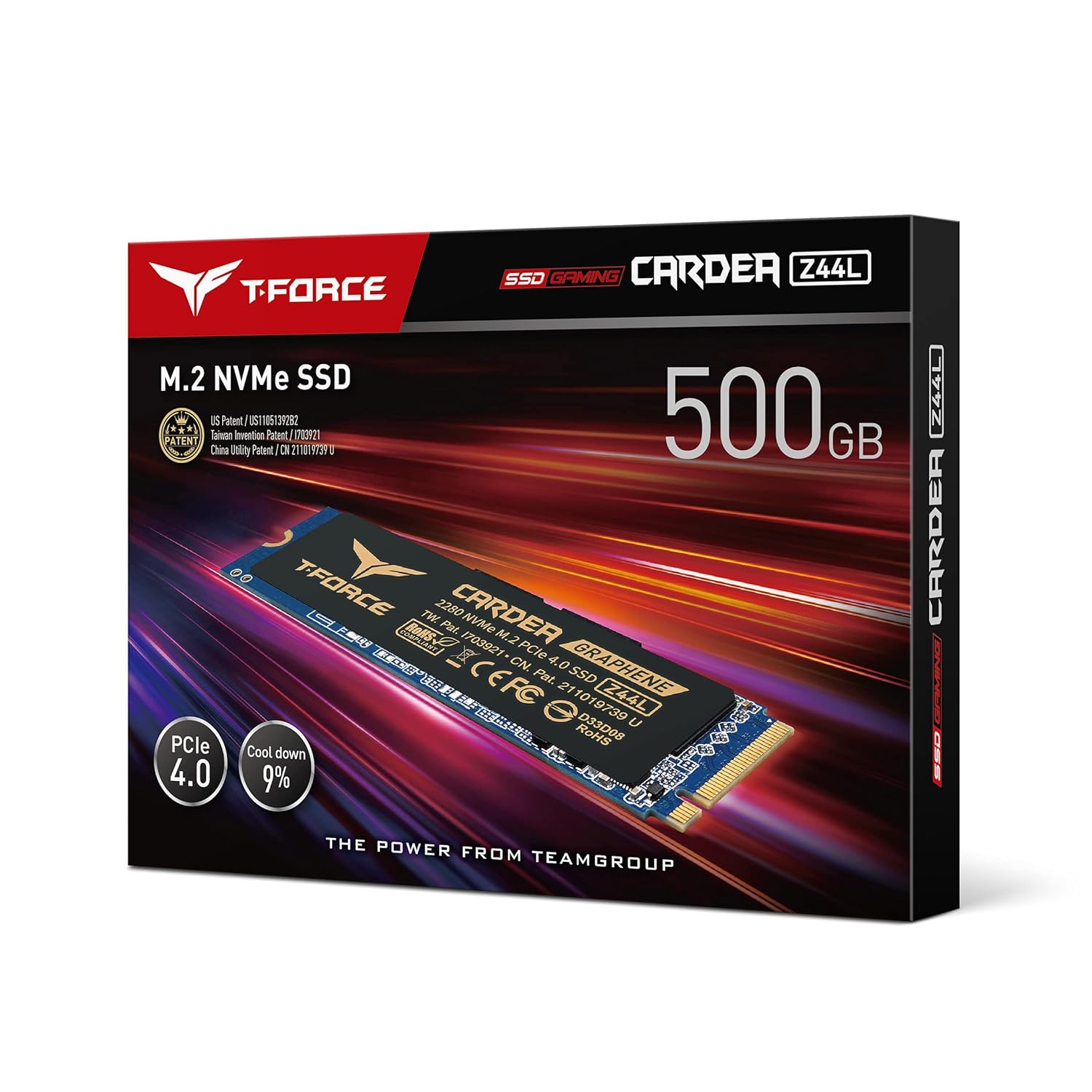 TEAMGROUP CARDEA Z44L 500GB M. NVME GEN4 INTERNAL SSD - Image 4