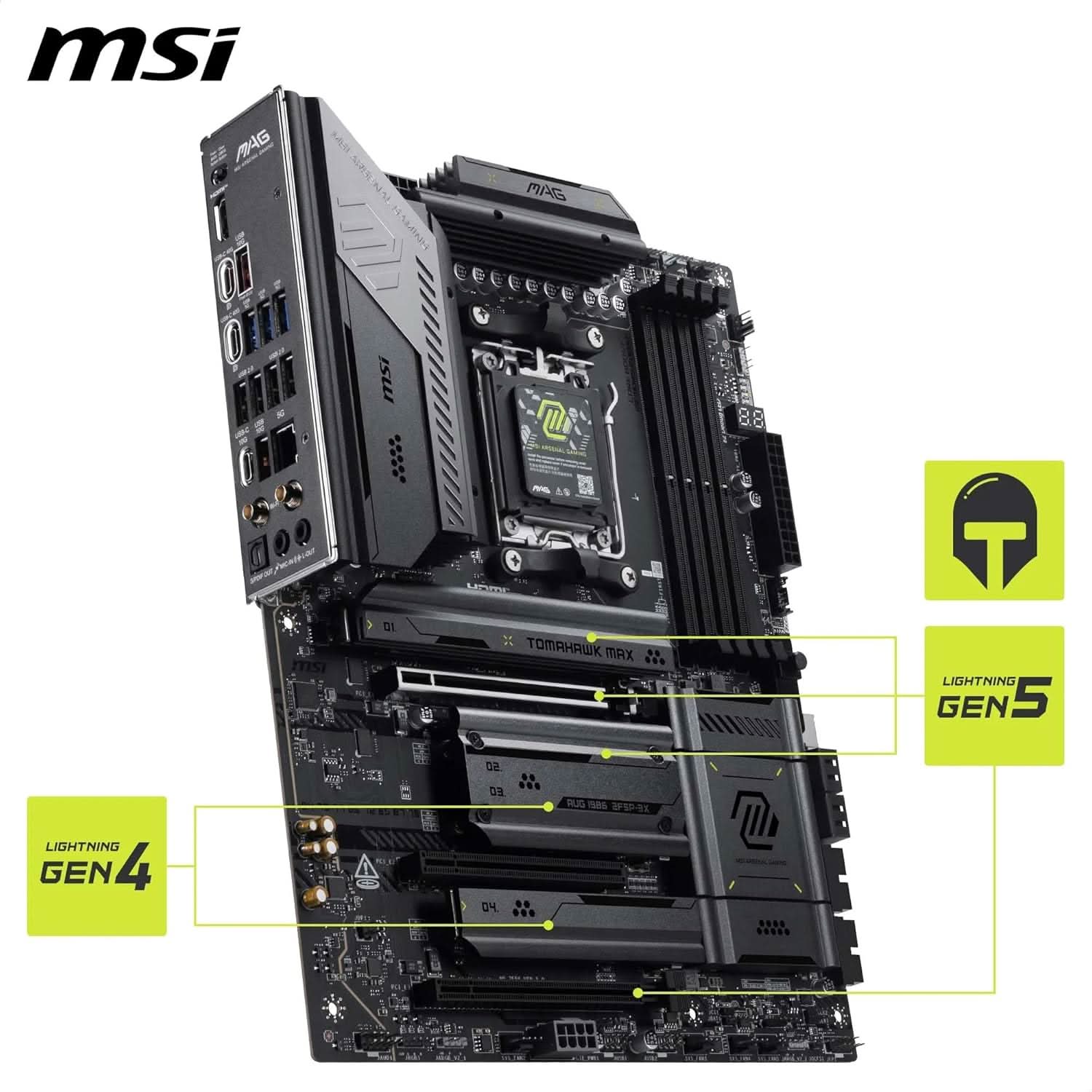 MSI MAG X870E Tomahawk MAX WIFI7 ATX Motherboard - Image 3
