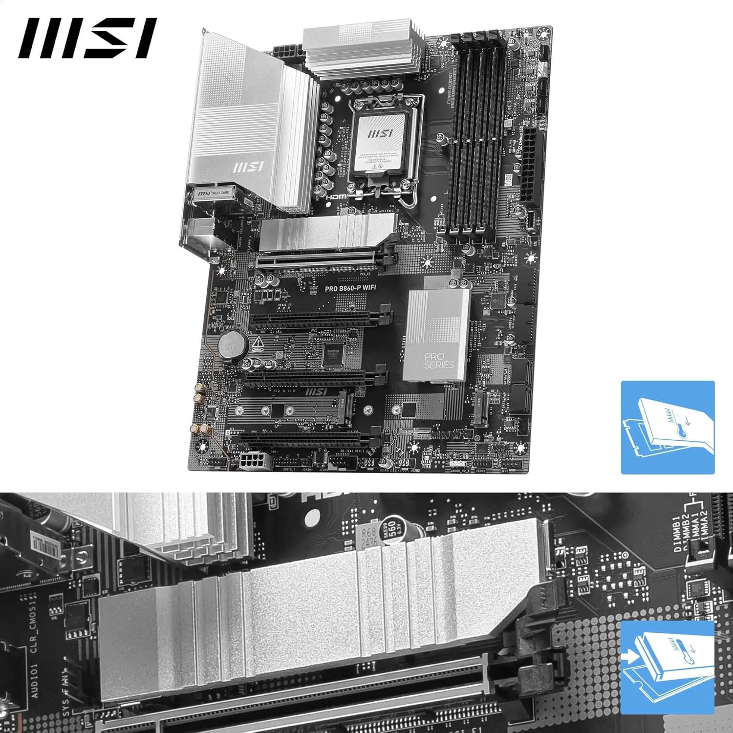MSI PRO B860-P WIFI DDR5 MOTHERBOARD - Image 3