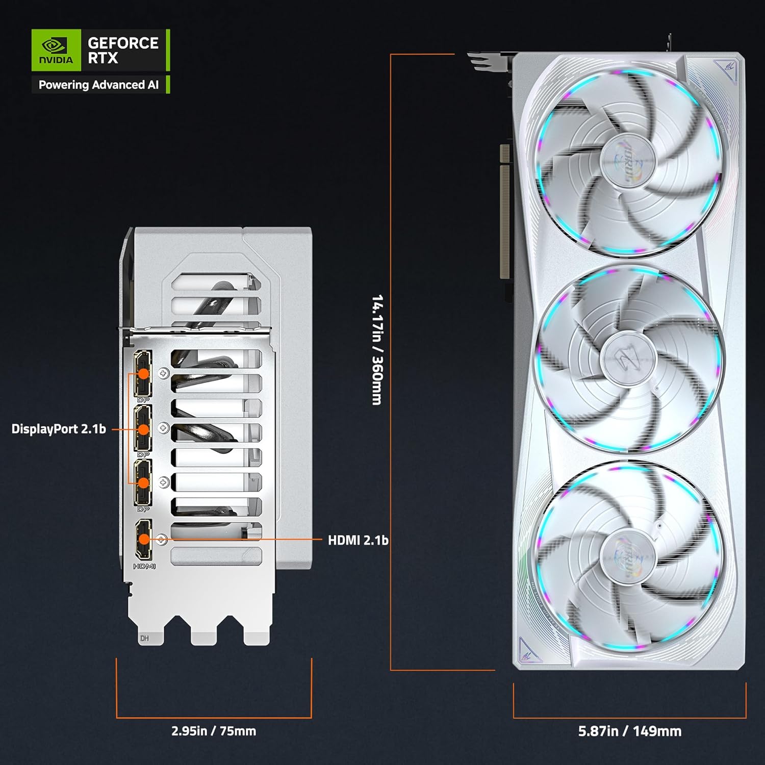 GIGABYTE AORUS RTX 5080 MASTER 16GB GDDR7 GRAPHICS CARD - Image 8