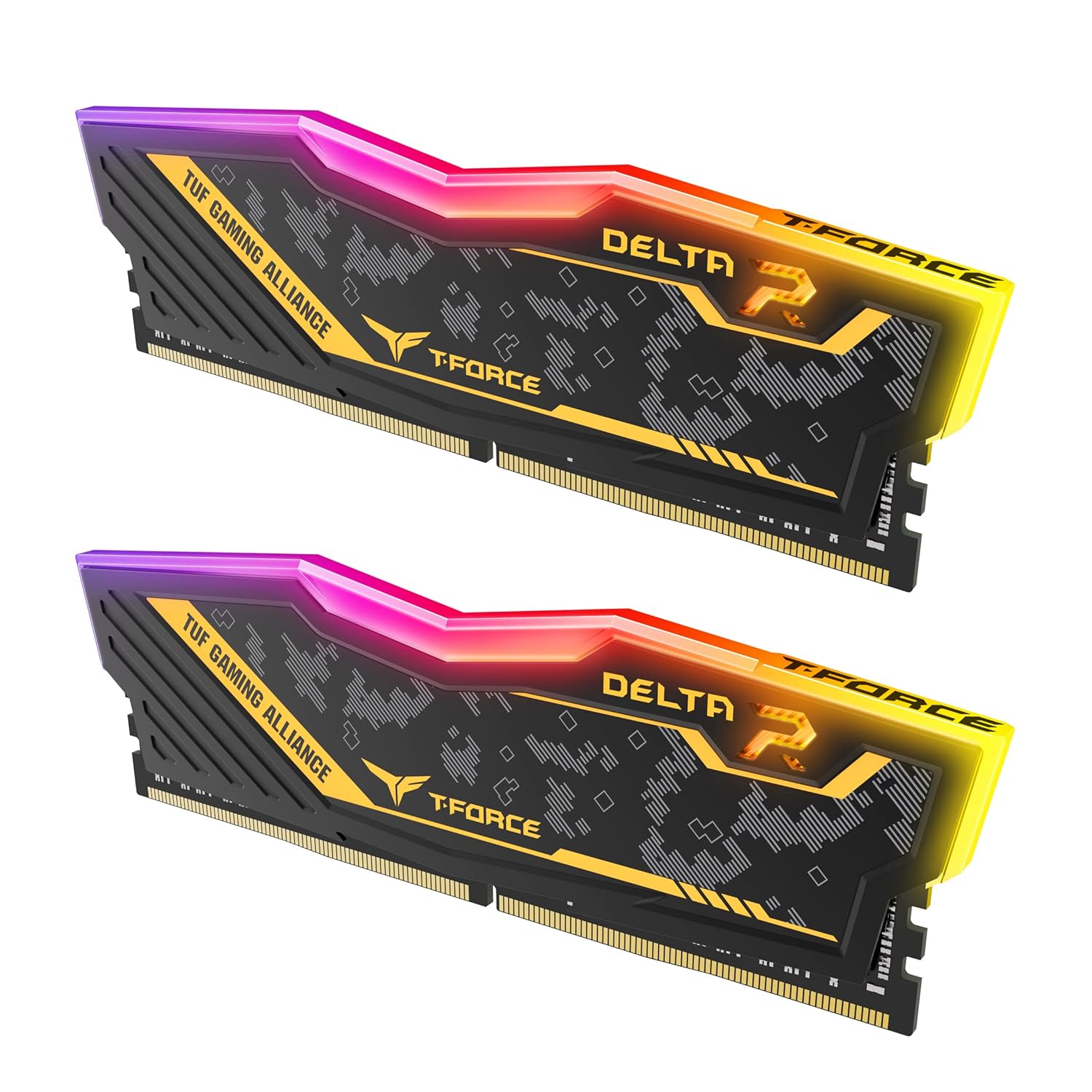 TEAMGROUP T-FORCE DELTA RGB TUF 32GB (16GBX2) DDR4 3200MHZ YELLOW DESKTOP RAM - Image 7