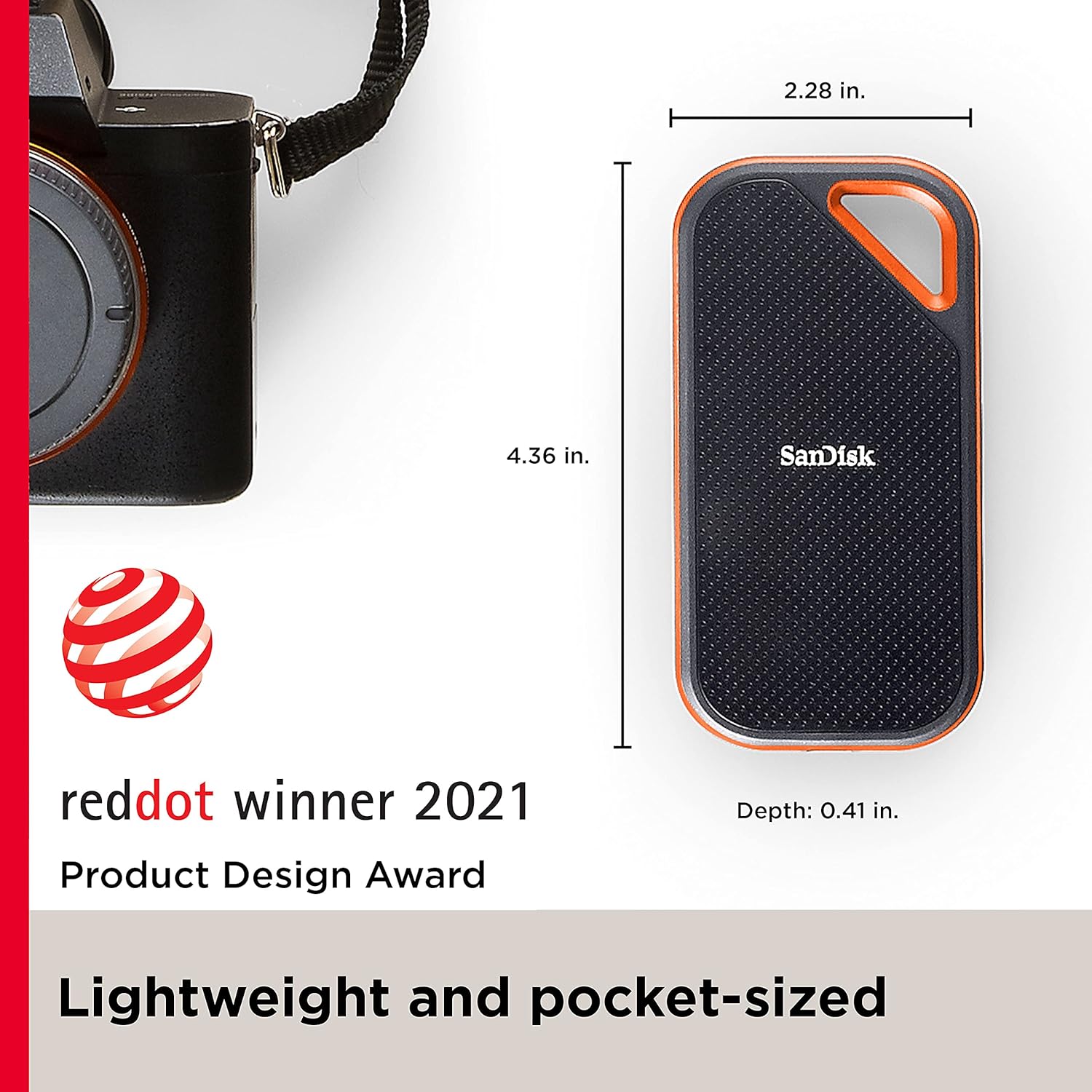 SANDISK 2TB EXTREME PRO E81 PORTABLE SSD SDSSDE81-2T00-G25 - Image 3