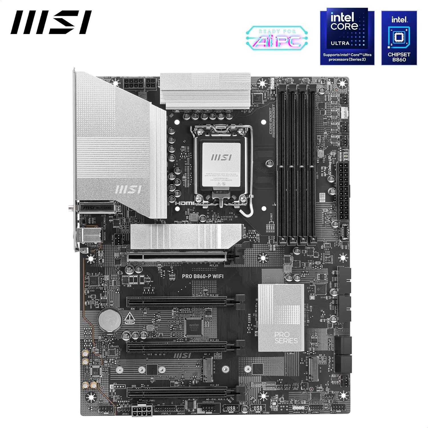 MSI PRO B860-P WIFI DDR5 MOTHERBOARD - Image 2