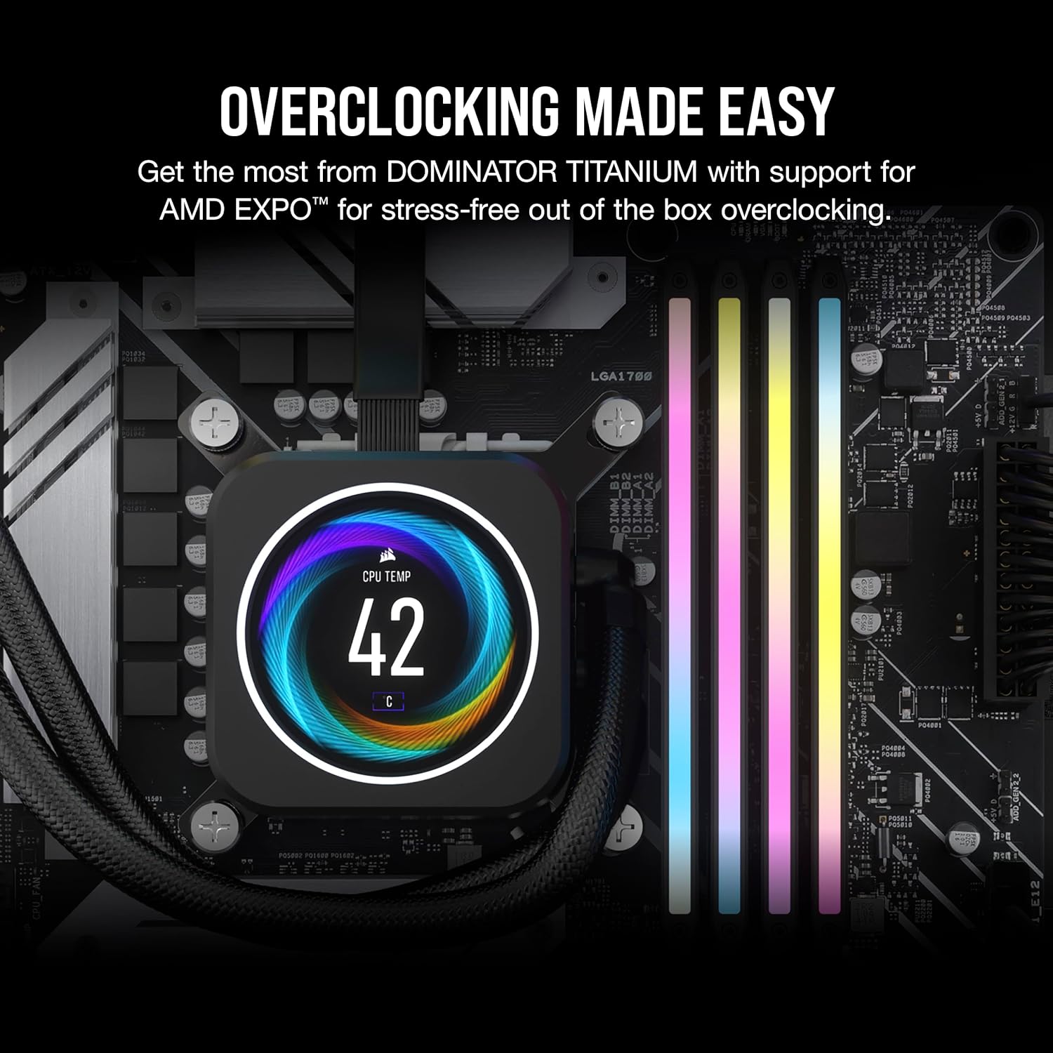 CORSAIR MEMORY CMP32GX5M2B6000Z30 DOMINATOR TITANIUM 32GB (2X16GB) DDR5 6000 CL30-36-36-76 1.4V AMD EXPO & INTEL XMP - GREY - Image 5