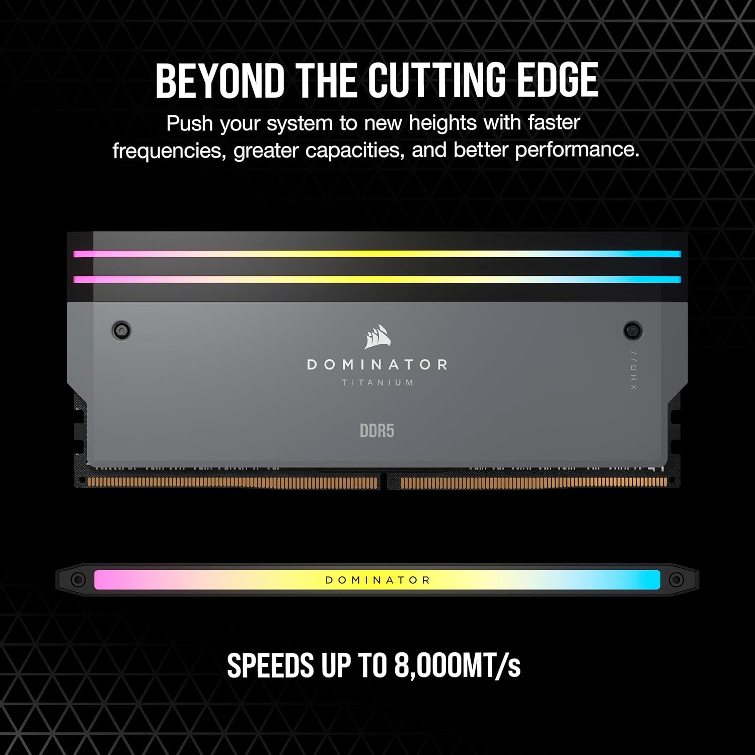CORSAIR MEMORY CMP32GX5M2B6000Z30 DOMINATOR TITANIUM 32GB (2X16GB) DDR5 6000 CL30-36-36-76 1.4V AMD EXPO & INTEL XMP - GREY - Image 3