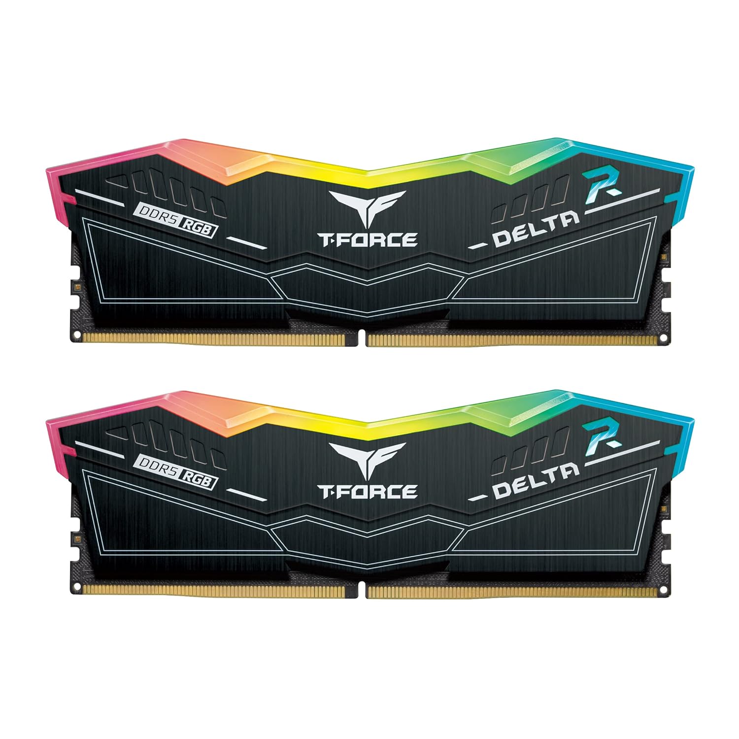 TEAMGROUP T-FORCE DELTA RGB 32GB (16GBX2) DDR5 5600MHZ RAM (BLACK)