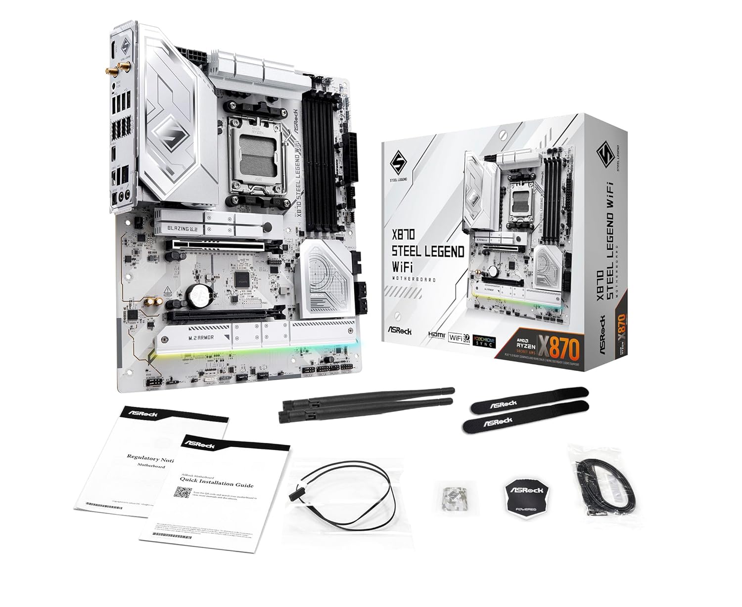 ASROCK X870 STEEL LEGEND WIFI MOTHERBOARD - Image 4