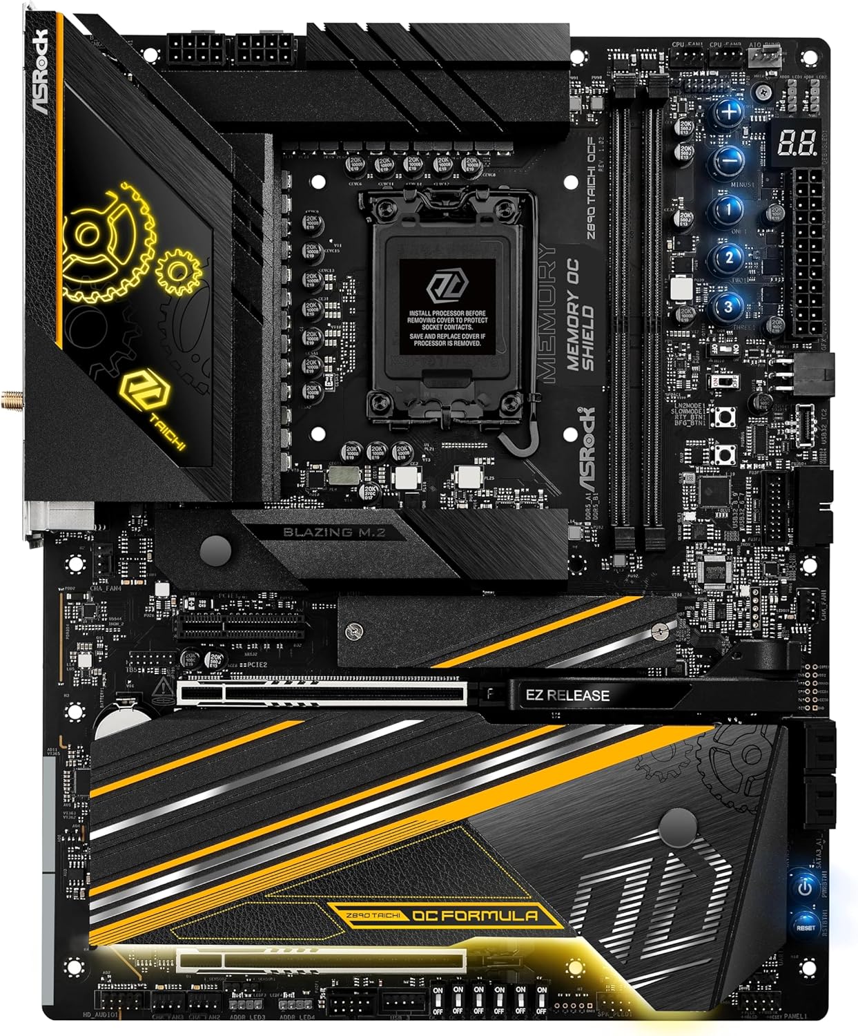 ASROCK Z890 TAICHI OCF INTEL CORE ULTRA LGA1851 DDR5 M-ATX MOTHERBOARD - Image 2