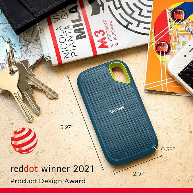SanDisk Extreme Portable SSD 2TB SDSSDE61-2T00-I25M - Image 3