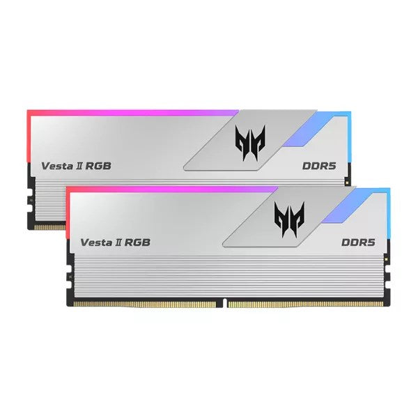 PREDATOR VESTAII DDR5 RGB U-DIMM 7200MHZ 32GB (16GB*2) SILVER - Image 3