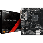 ASROCK B450M HDV AMD AM4 MOTHERBOARD