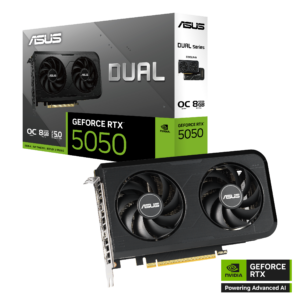 ASUS DUAL RTX 5050 8GB GDDR6 OC EDITION GRAPHICS CARD (DUAL-RTX5050-O8G)