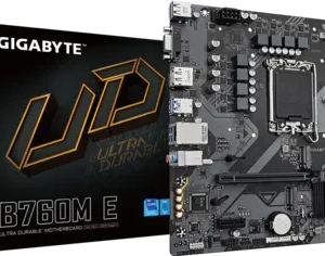 Gigabyte B760M E (Rev. 1.0) Intel B760 Express Chipset Micro ATX Motheboard