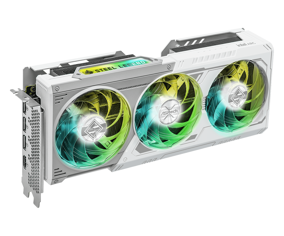 ASROCK INTEL ARC B580 STEEL LEGEND 12GB OC GRAPHIC CARD - Image 3