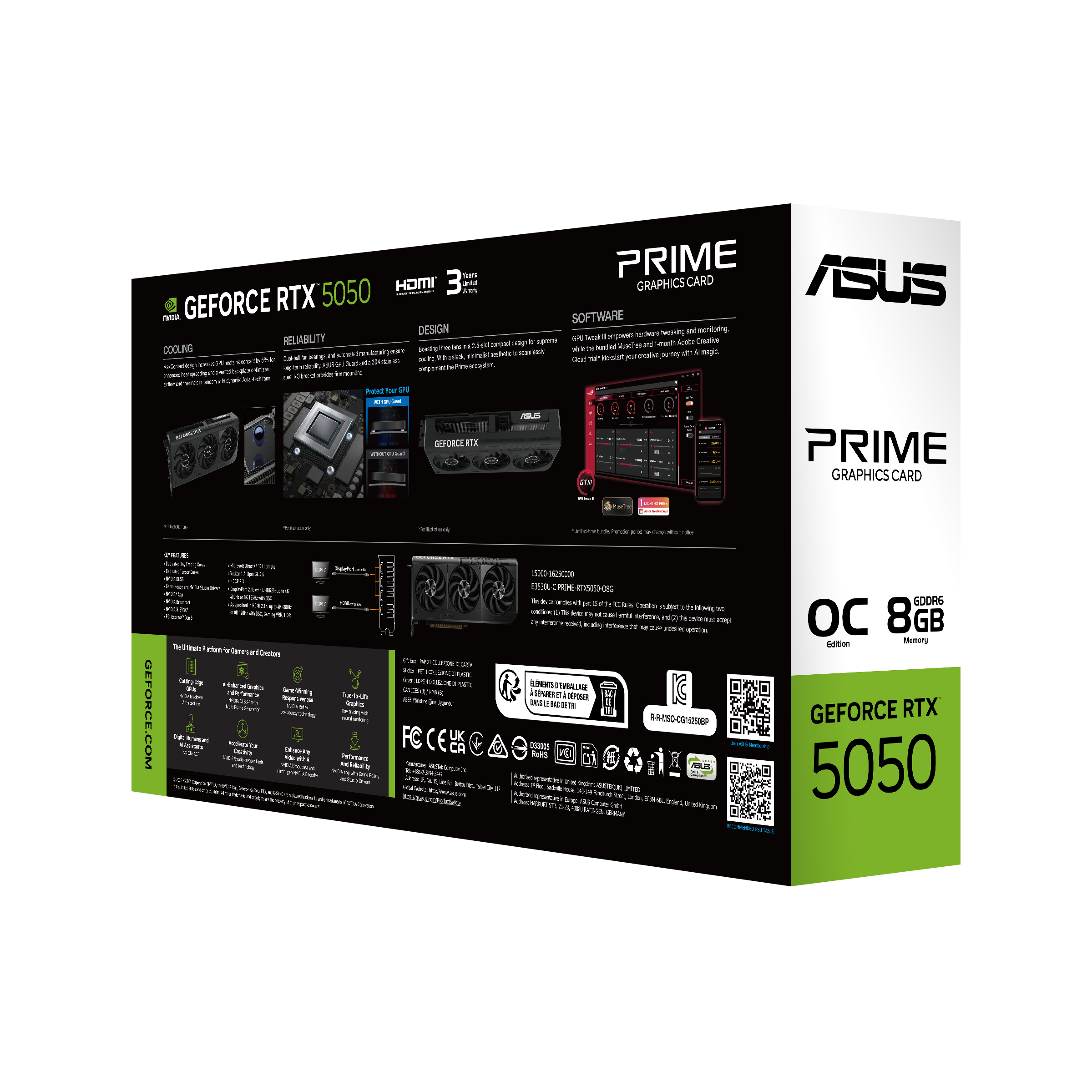 ASUS PRIME RTX 5050 8GB GDDR6 OC EDITION GRAPHICS CARD - Image 2