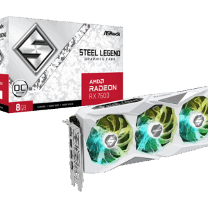 ASROCK RX 7600 STEEL LEGEND OC 8GB GRAPHICS CARD