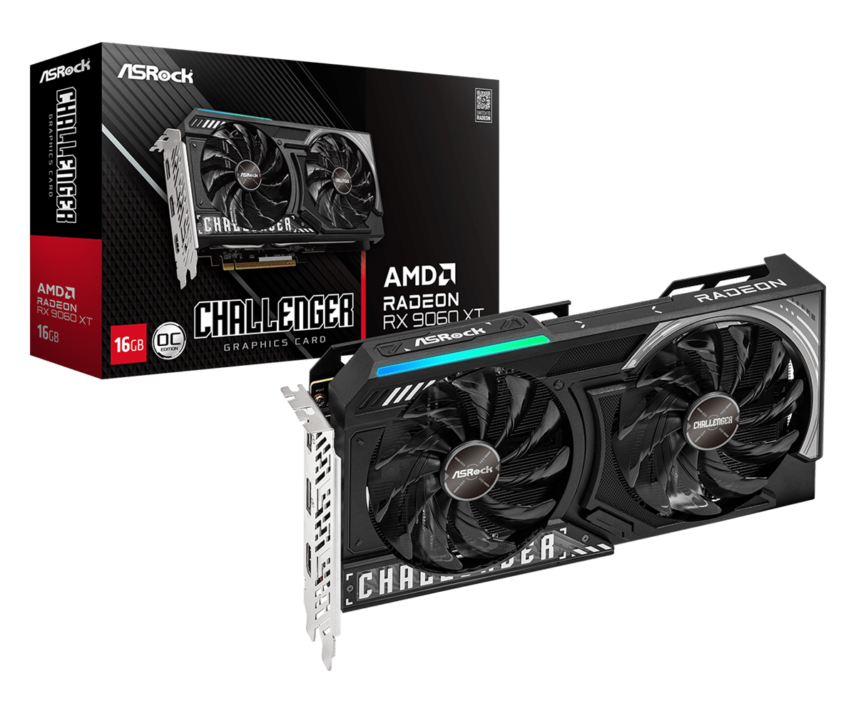 ASROCK AMD RADEON RX 9060 XT CHALLENGER 16GB OC GRAPHIC CARD