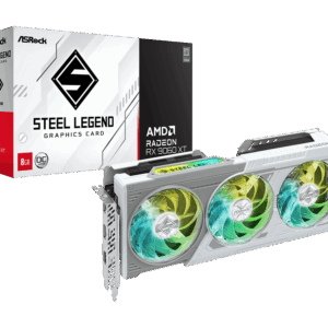 ASROCK AMD RADEON RX 9060 XT STEEL LEGEND 8GB OC GRAPHIC CARD