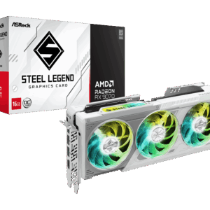 ASROCK AMD RADEON RX 9070 STEEL LEGEND 16GB GRAPHIC CARD