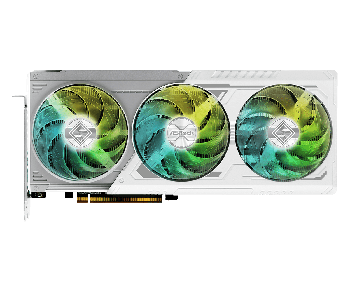 ASROCK AMD RADEON RX 9070 XT STEEL LEGEND 16GB WHITE - Image 2