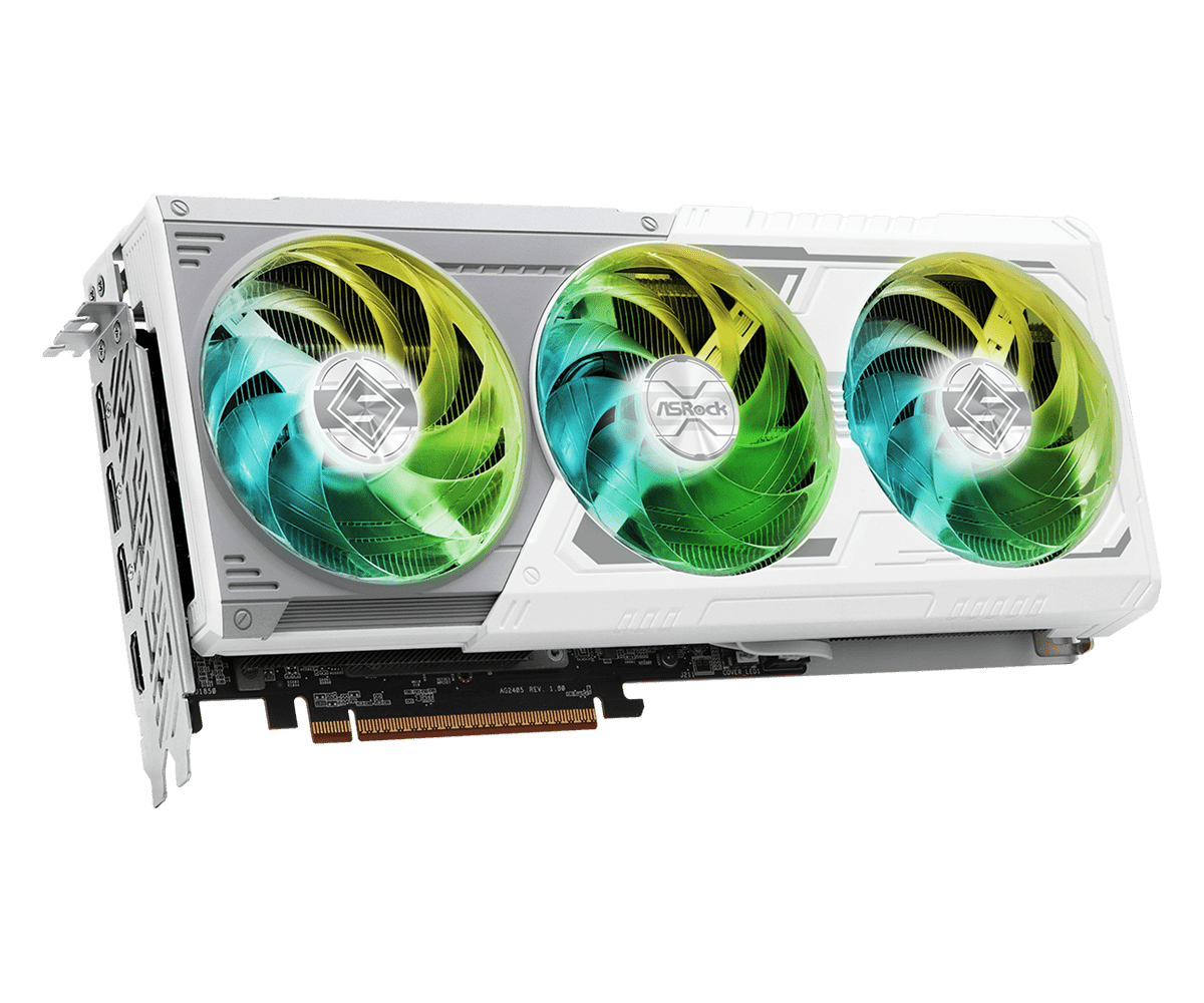 ASROCK AMD RADEON RX 9070 XT STEEL LEGEND 16GB WHITE - Image 4