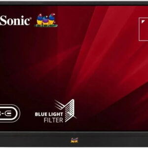 VIEWSONIC 40.64 CM (16") FHD PORTABLE MONITOR FOR MULTITASKING LAPTOP SECOND SCREEN | IPS | 2-TYPE-C | 60W CHARGE BACK | MINI HDMI | SPEAKER | 680GRMS | 9.85MM | PIVOT-ABLE DISPLAY |KICK STAND |VA1655