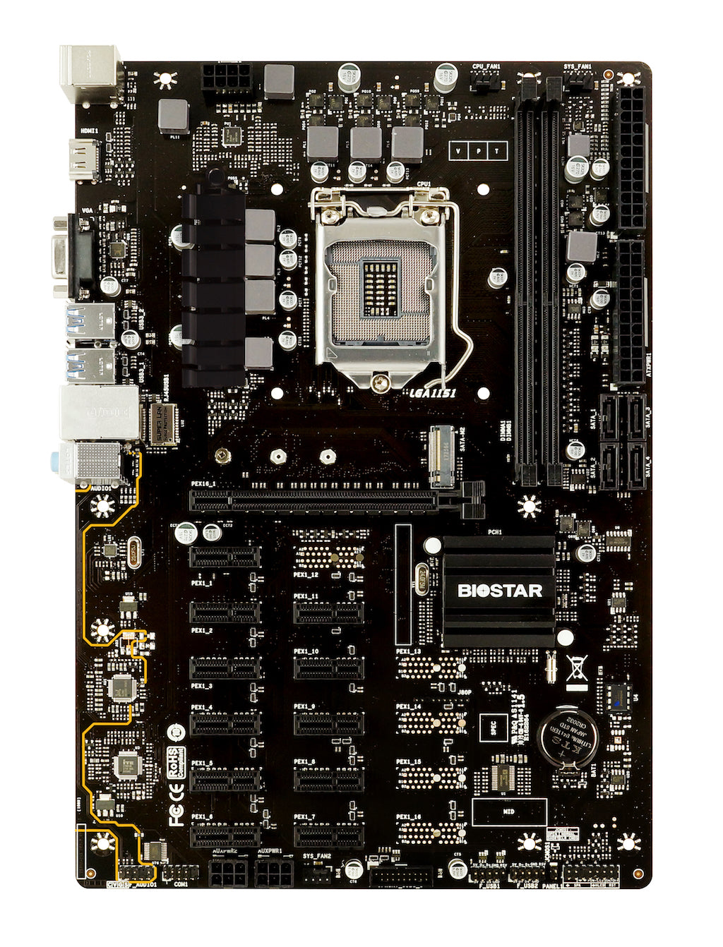 BIOSTAR TB360 BTC PRO INTEL LGA1151 MOTHERBOARD - Image 2