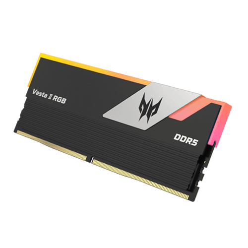 PREDATOR VESTAII DDR5 RGB U-DIMM 6000MHZ 64GB (32GB*2) BLACK - Image 4
