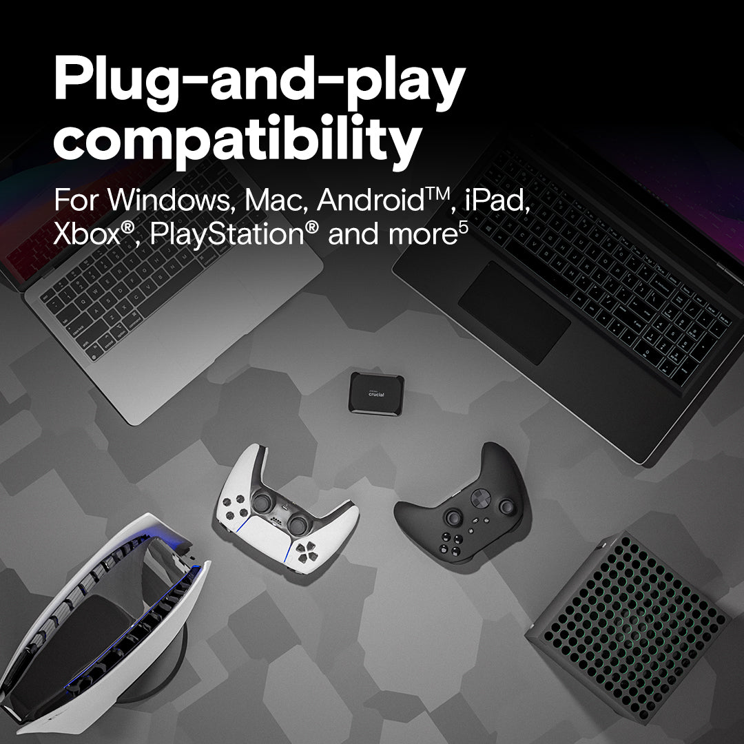 CRUCIAL X9 1TB PORTABLE SSD CT1000X9SSD9 - Image 4