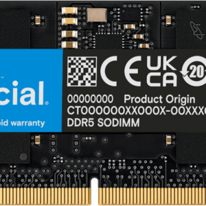 Crucial 16GB DDR5-5600 MHz SODIMM Laptop Ram CT16G56C46S5
