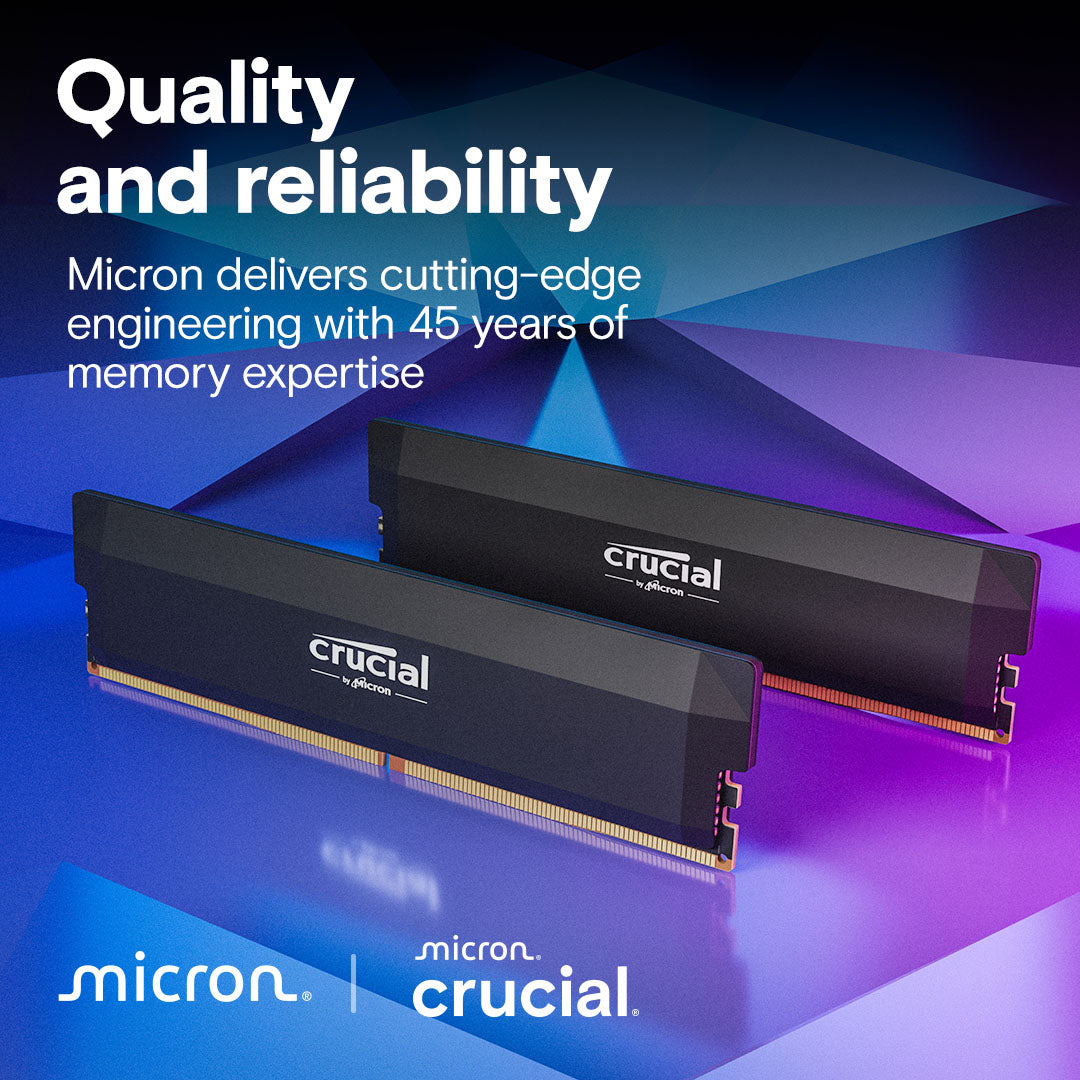 CRUCIAL PRO 16GB DDR5-6000 UDIMM CL36 RAM CP16G60C36U5B - Image 6