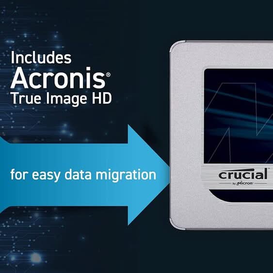 CRUCIAL MX500 500GB SATA SSD - Image 4