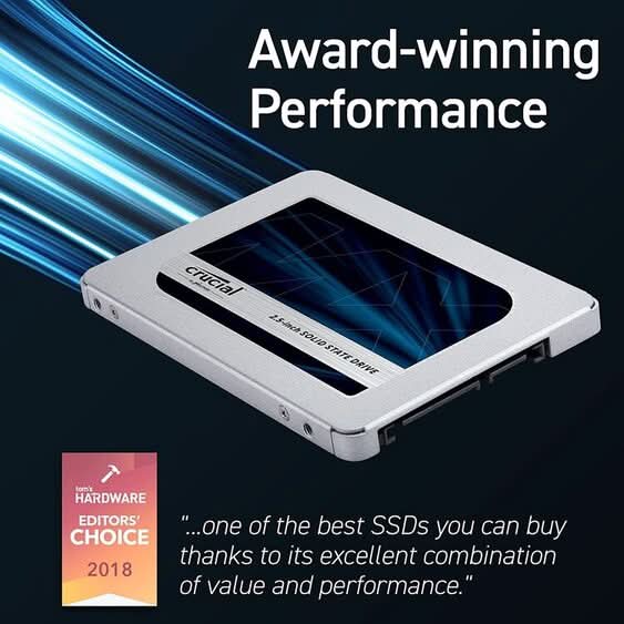 CRUCIAL MX500 500GB SATA SSD - Image 3