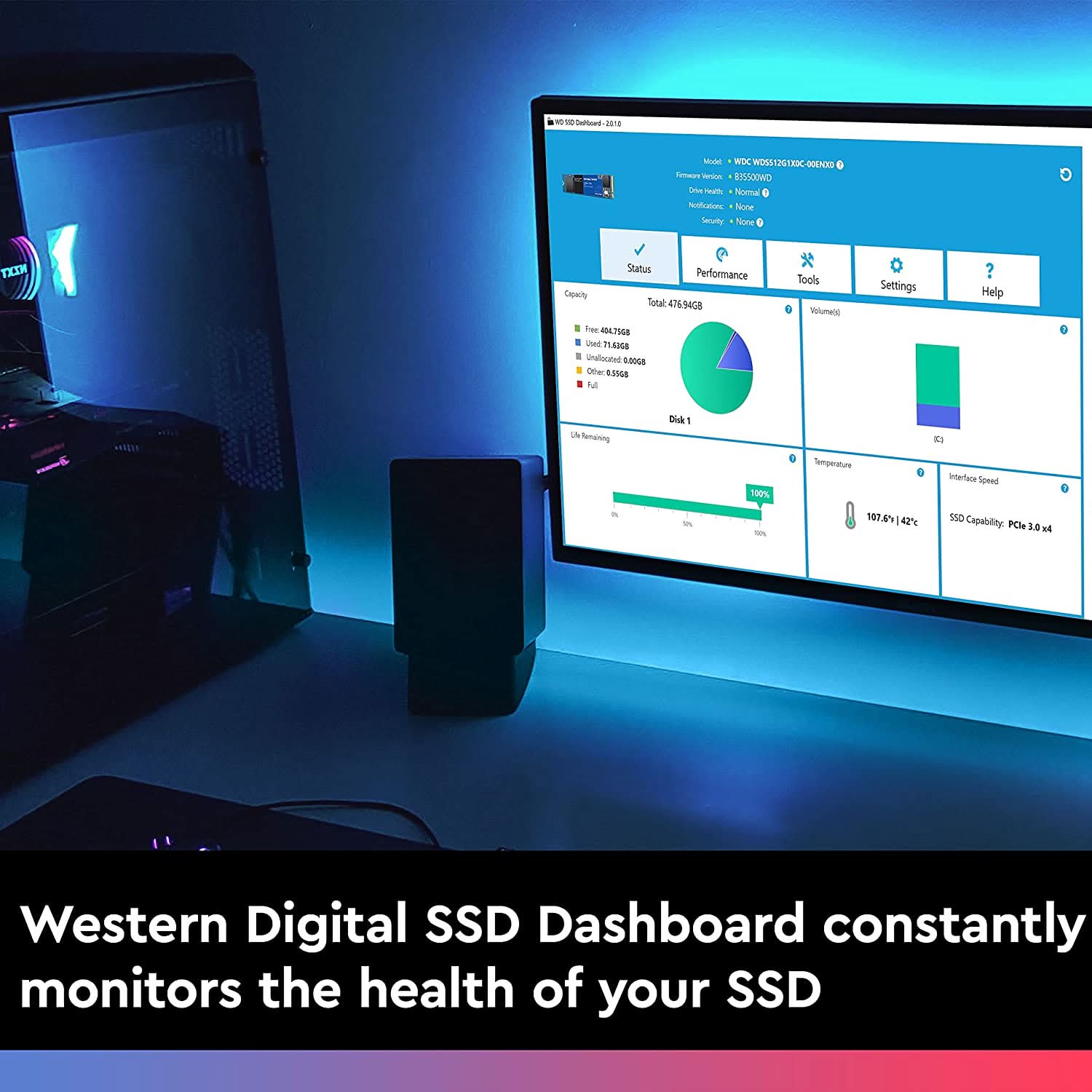 WESTERN DIGITAL 500GB BLUE NVME M.2 SSD - Image 6