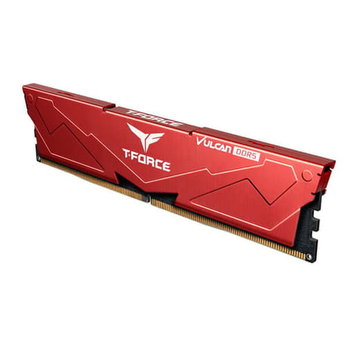 TEAMGROUP T-FORCE VULCAN 8GB (8GBX1) DDR5 5200MHZ DESKTOP RAM (RED) - Image 2