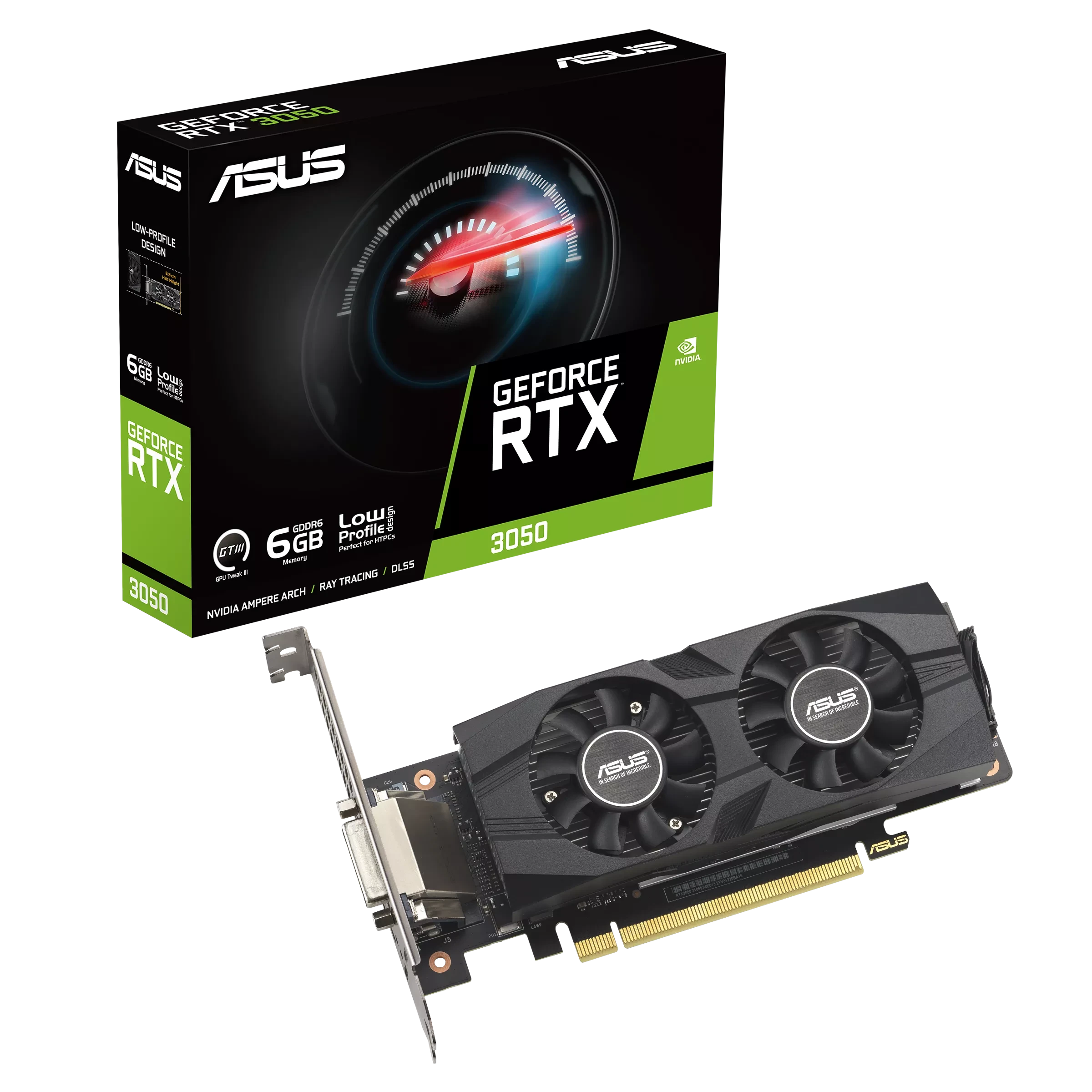 ASUS GEFORCE RTX 3050 LP BRK OC EDITION 6GB GDDR6