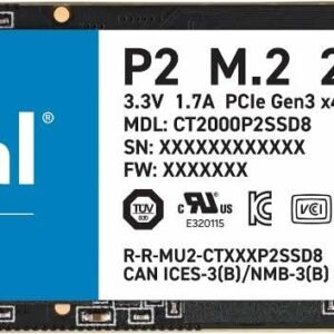 CRUCIAL 2TB NVME M.2 P2 INTERNAL SSD