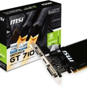 MSI NVIDIA GEFORCE GT 710 2 GB DDR3 GRAPHICS CARD (BLACK)